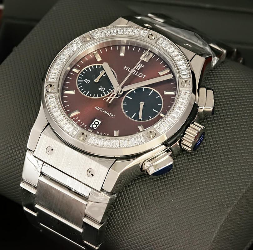 Hublot Classic Fusion Chronograph Diamond Bezel Watch 2