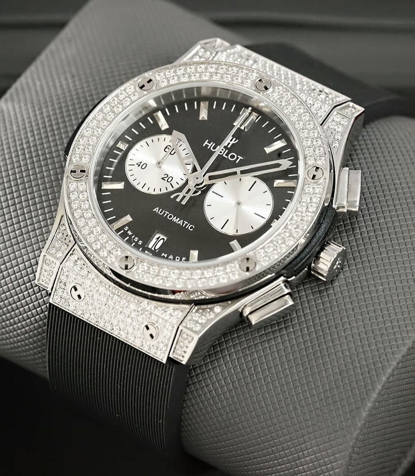 Hublot Classic Fusion Diamond Dial Diamond Bezel Watch 1 2 1767649656 9bdf717b