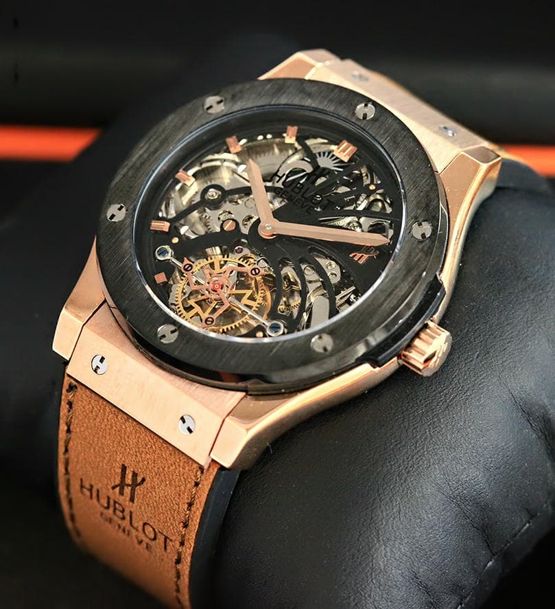 Hublot Classic Fusion Skeleton Tourbillon Watch 13