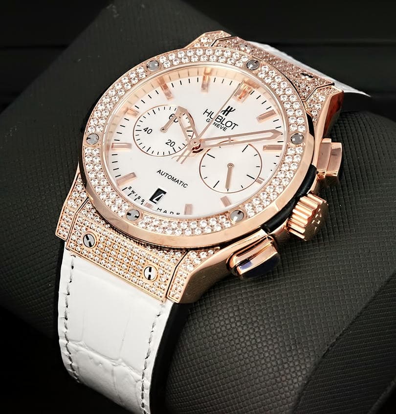 Hublot Classic Fusion White Diamond Watch