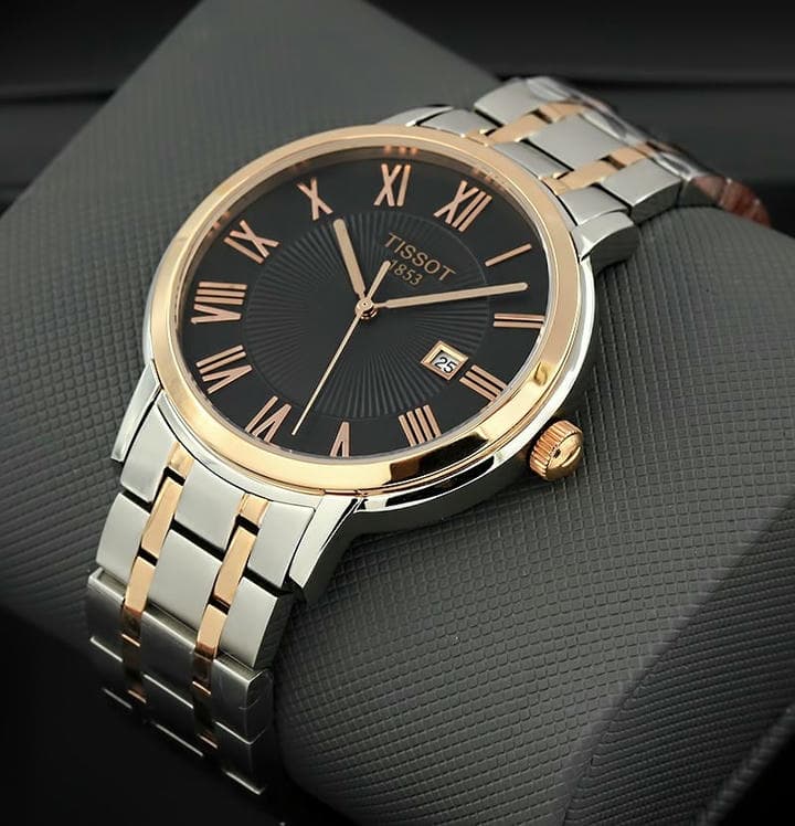 Tissot 1853 Classic Black Dial Two Tone Watch Compressed 1 1767649703 119aadd6