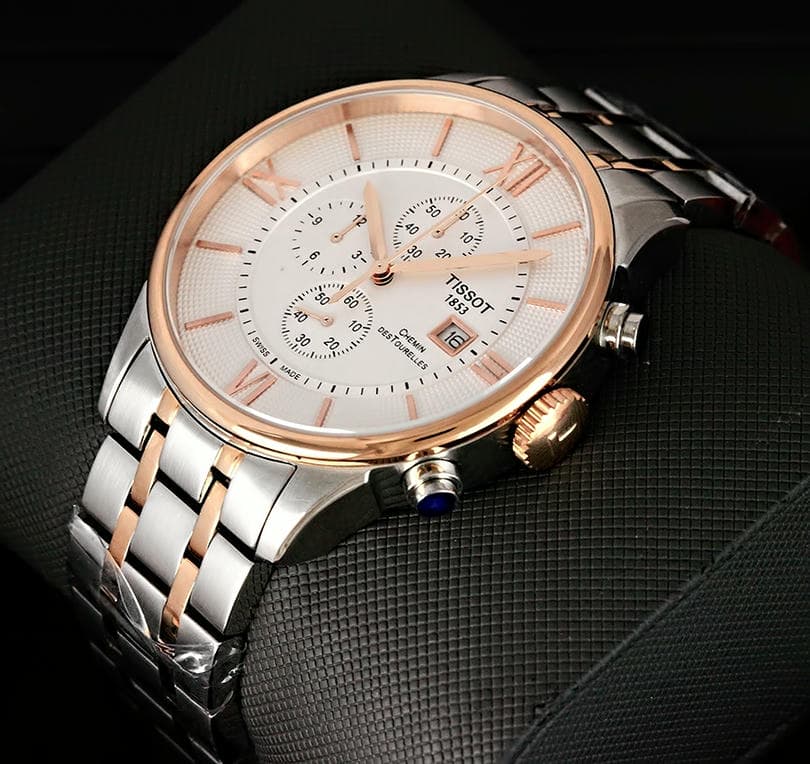 Tissot Chemin Des Tourelles Chronograph Two Tone Watch 1767649713 0b0e31db