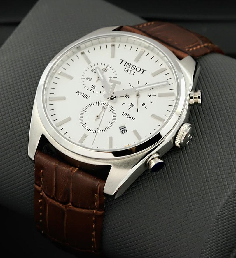 Tissot Pr 100 White Dial Men S Watch 1767649726 66d72146
