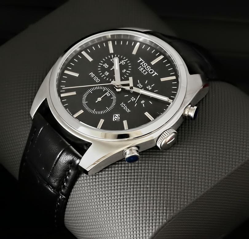 Tissot Pr100 Chronograph Black Dial Men S Watch 1767649723 E0065d07